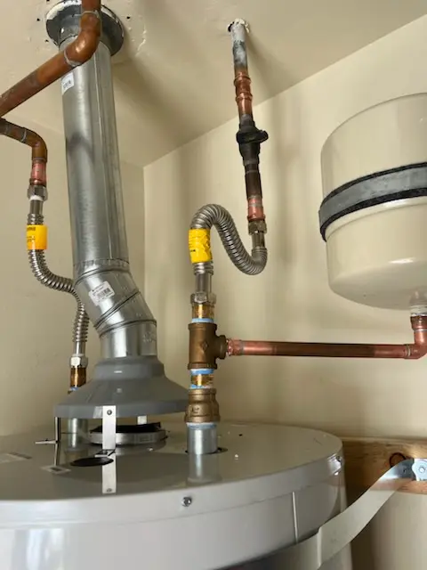 Water heater installation and plumbing repair in Dwyer